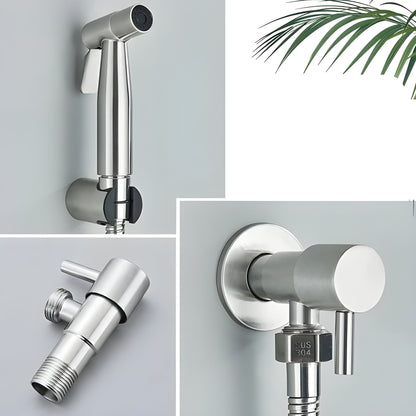 Luxury Stainless Steel Toilet Sprayer – Clean Handheld Shower