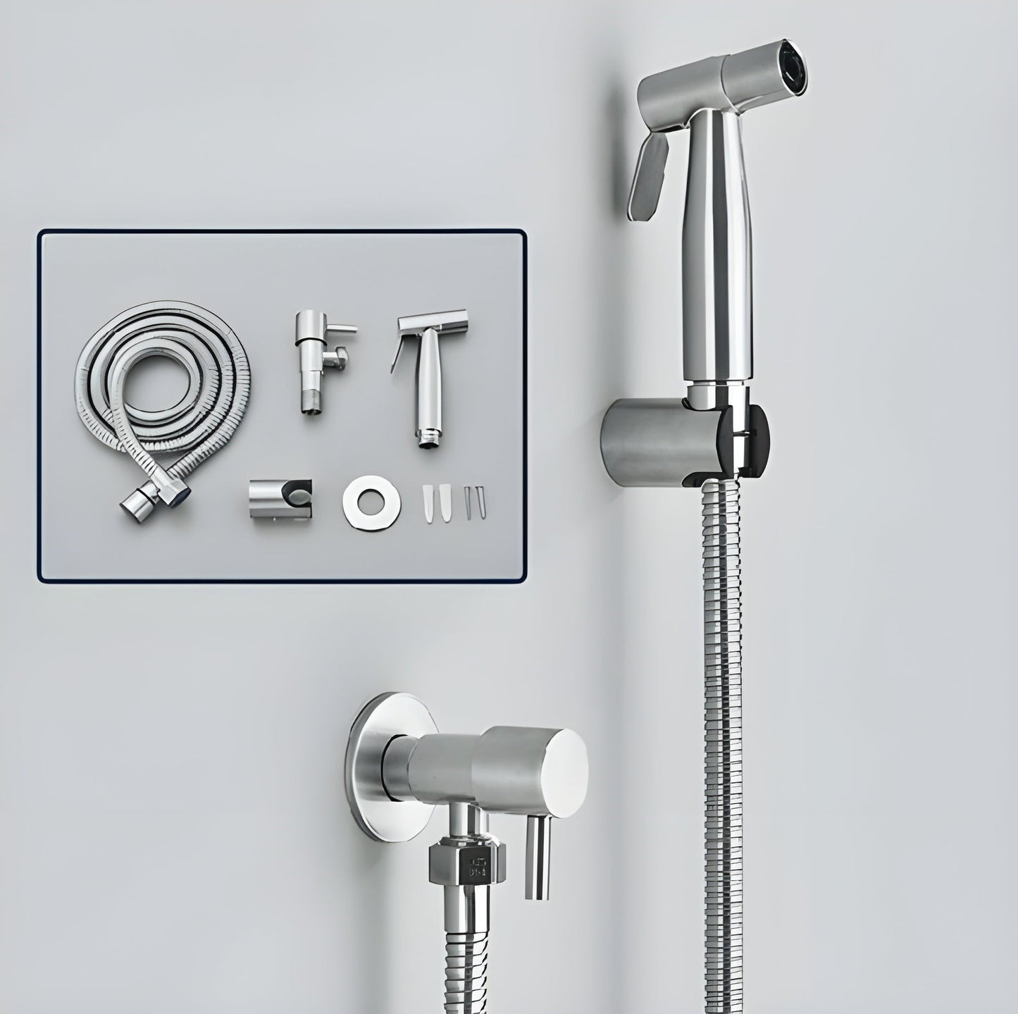Luxury Stainless Steel Toilet Sprayer – Clean Handheld Shower