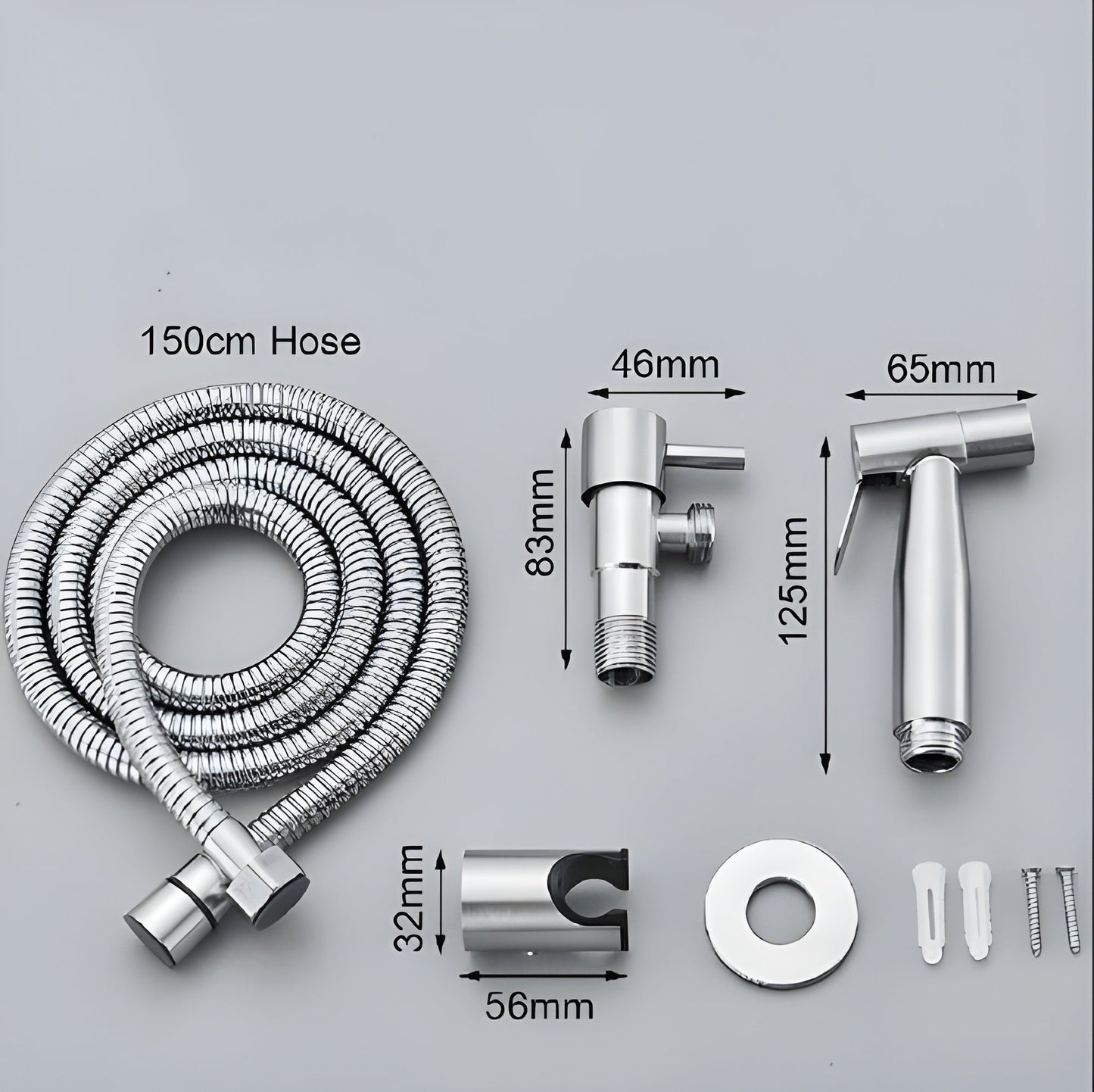 Luxury Stainless Steel Toilet Sprayer – Clean Handheld Shower
