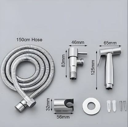 Luxury Stainless Steel Toilet Sprayer – Clean Handheld Shower