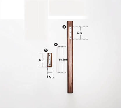 Natural Wooden Wall Vase for Flowers