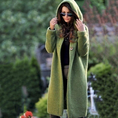 Cozy Oversized Open Front Cardigan for Ladies - Luxivelle