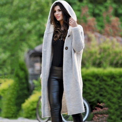 Cozy Oversized Open Front Cardigan for Ladies