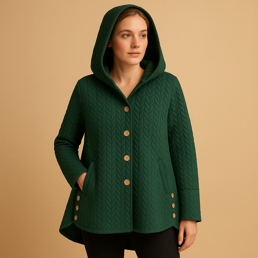 Warm Women's Parka Long Coat with Hood - Luxivelle