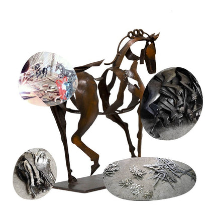 Unique Handcrafted Horse Metal Decor