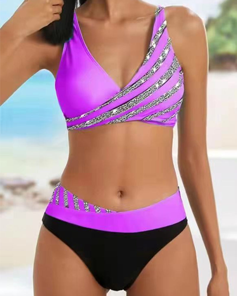 Colorful Tribal Print Swimwear Bikini