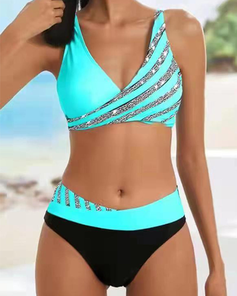 Colorful Tribal Print Swimwear Bikini