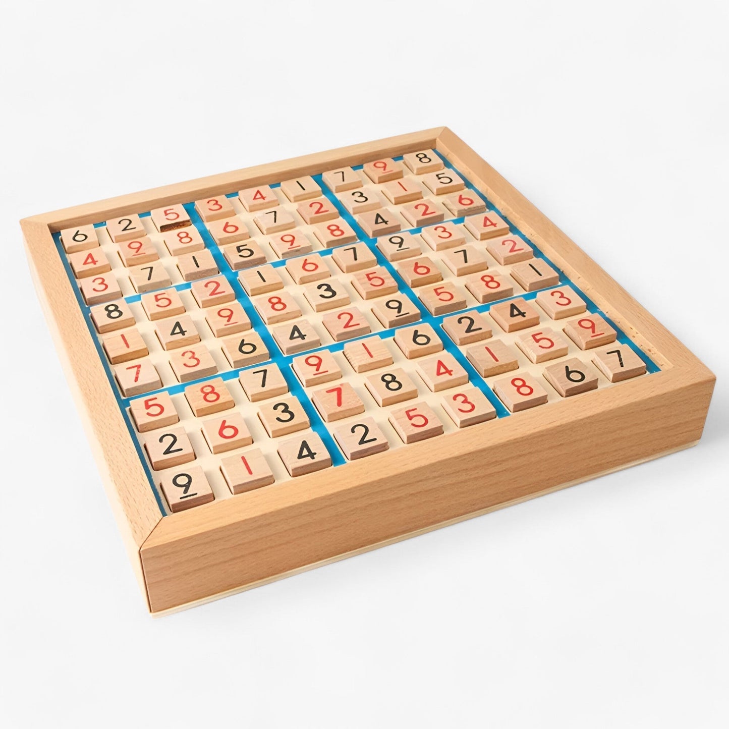 Traditional Wooden Puzzle Board Game with Storage