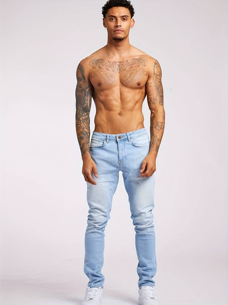 Classic Fit Low Rise Mens Slim Jeans