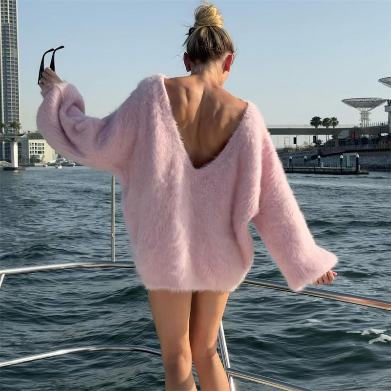 Cozy Oversized Long Sweater Dress