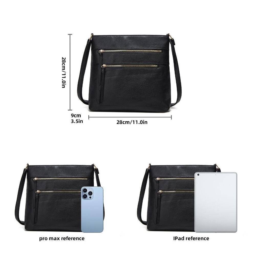 Classic Small Leather Crossbody Handbag for Women