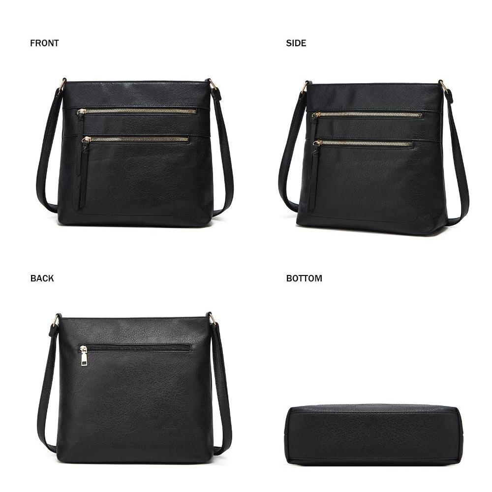 Classic Small Leather Crossbody Handbag for Women