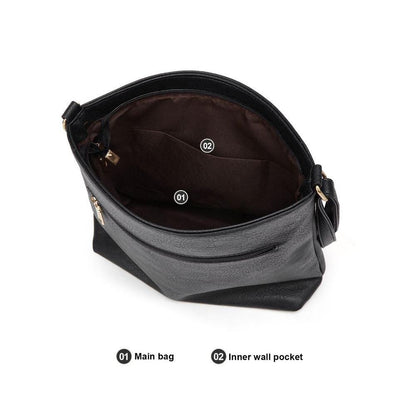 Classic Small Leather Crossbody Handbag for Women