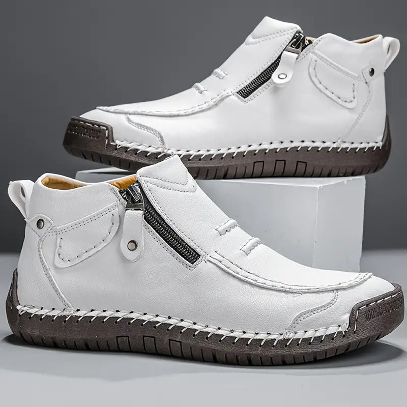 Men's Brown Ankle Boots Comfortable Summer Shoes
