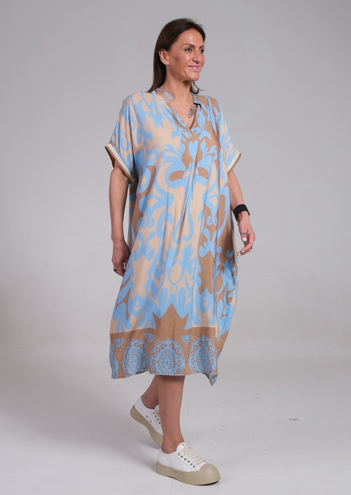 Beautiful Flower Print Women's Dress - Luxivelle