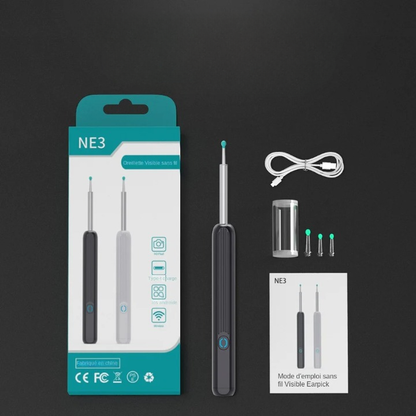 Cordless Rechargeable Ear Cleaner with LED Light