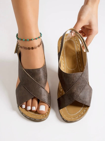 Elevated Heel Summer Sandals
