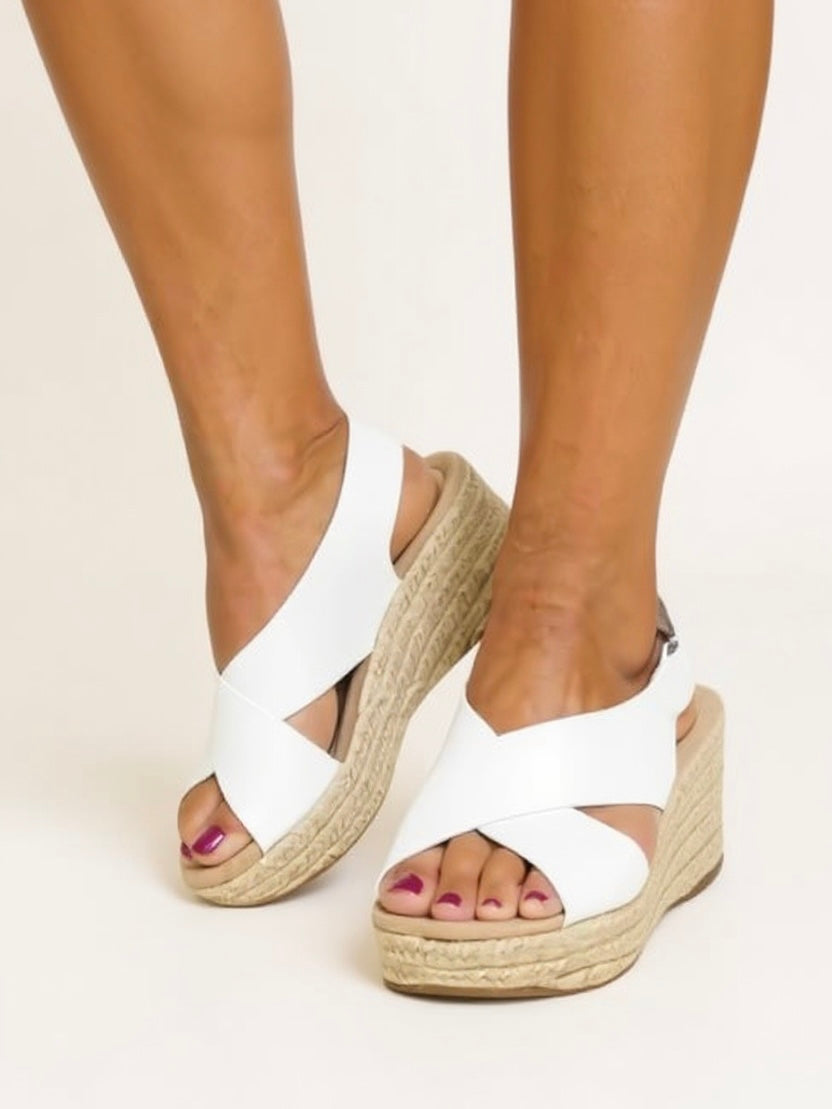 Summer Espadrille High Heel Sandals