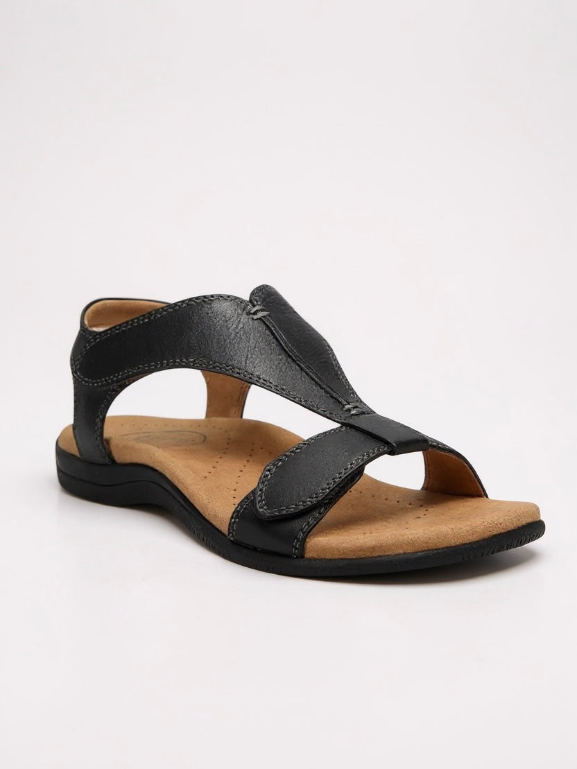 Comfortable Flat Strap Sandals - Luxivelle