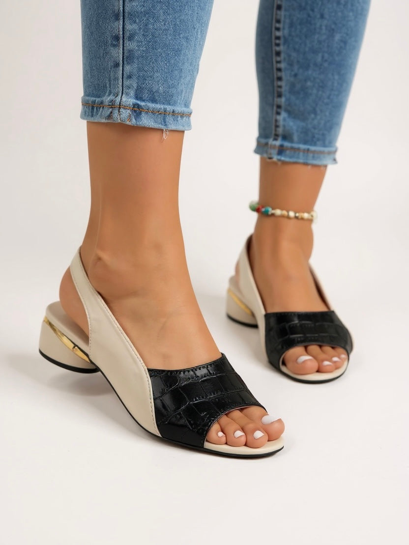 Comfortable Heeled Sling Sandals