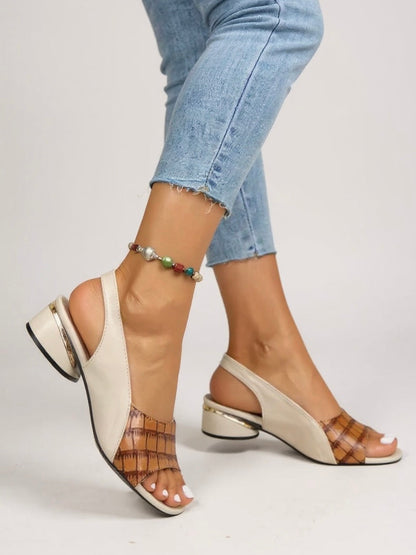 Comfortable Heeled Sling Sandals