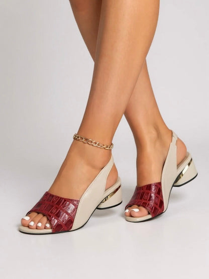 Comfortable Heeled Sling Sandals