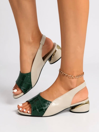 Comfortable Heeled Sling Sandals