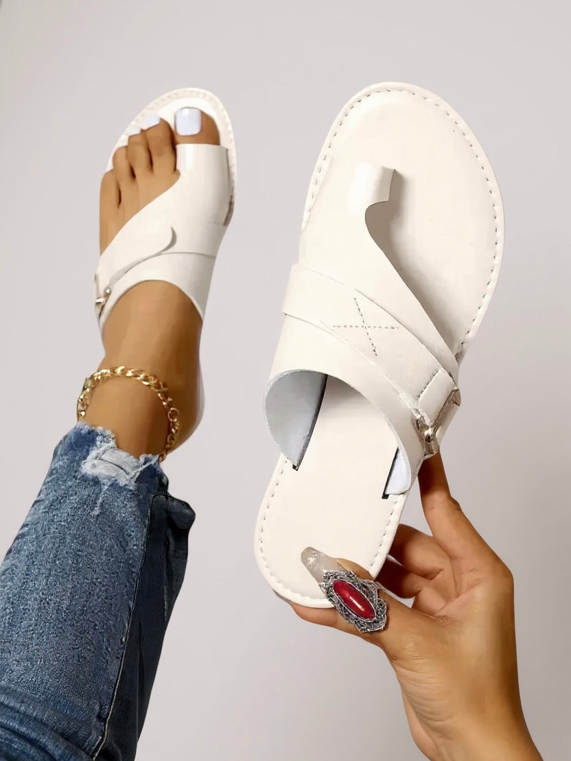 Comfortable Toe Loop Summer Slides