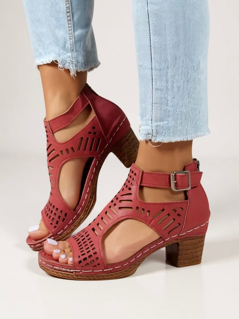 Strappy Ankle High Heel Sandals