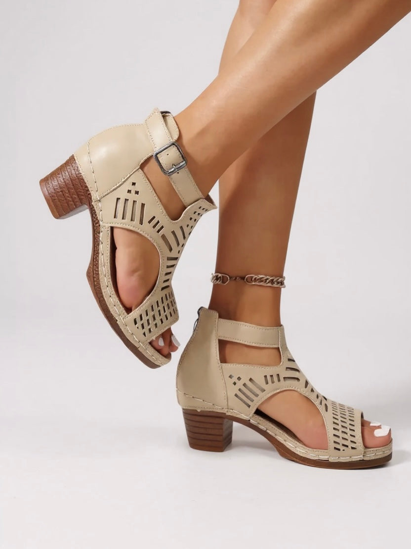 Strappy Ankle High Heel Sandals