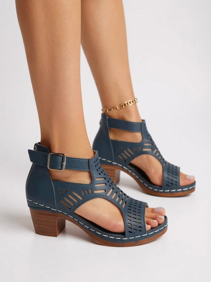 Strappy Ankle High Heel Sandals
