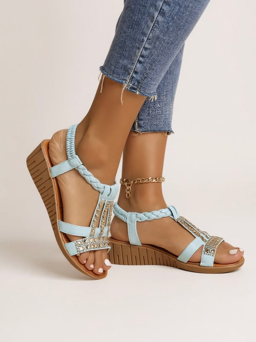 Decorated High Heel Sandals