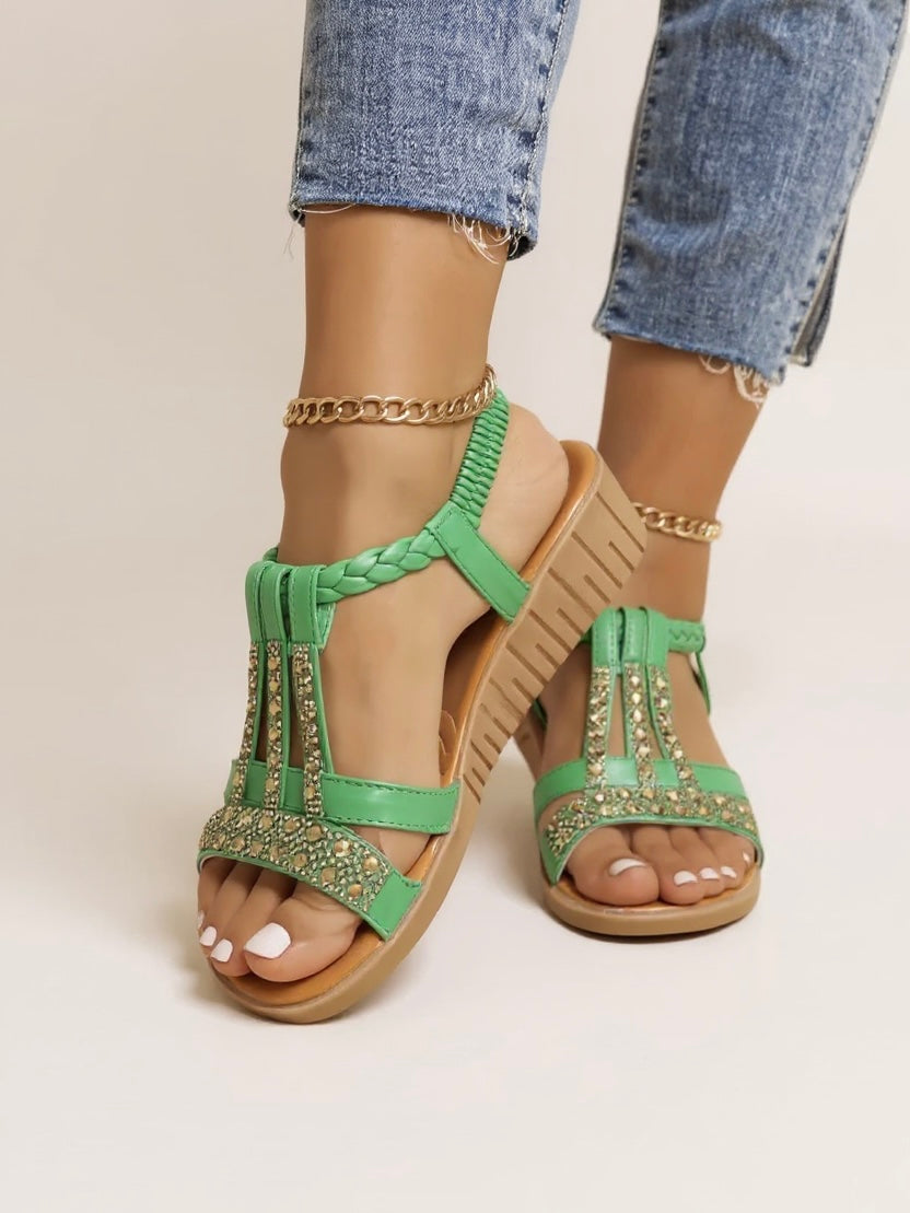 Decorated High Heel Sandals