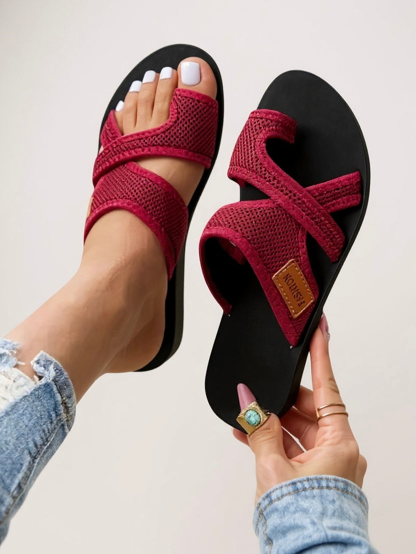 Breathable Mesh Slide Sandals