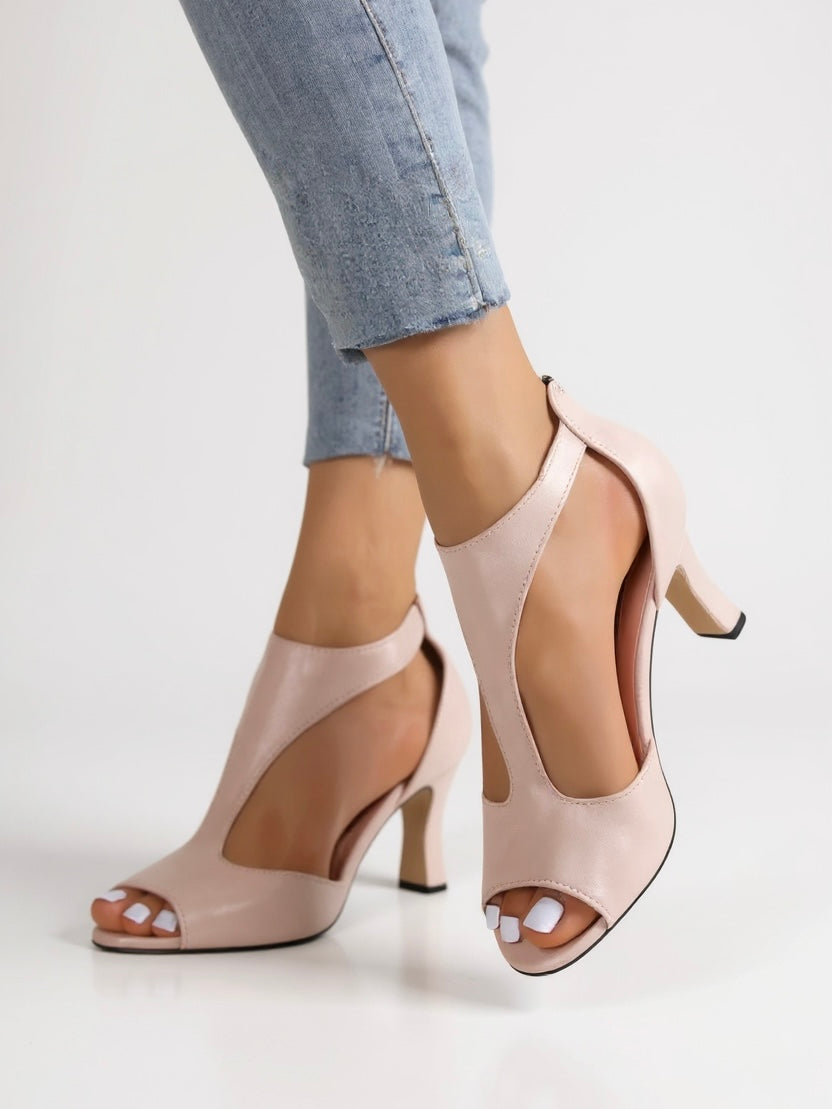 Stylish Open Toe Heel Sandals