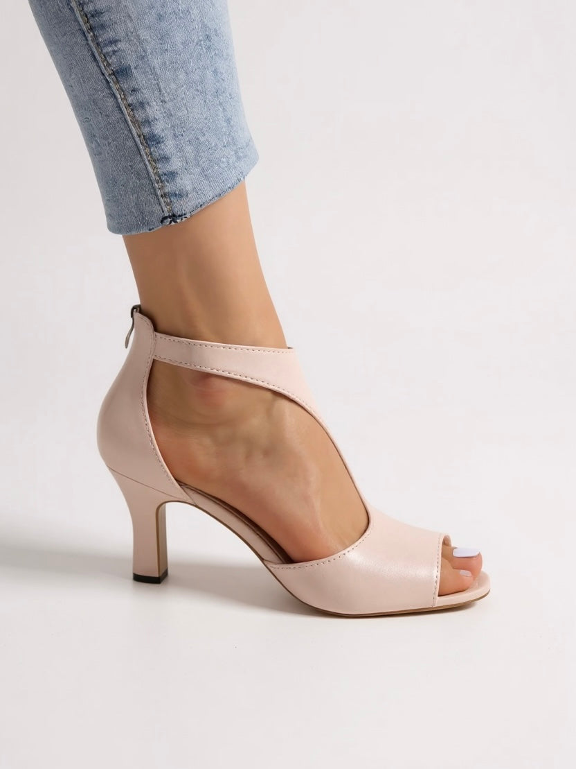 Stylish Open Toe Heel Sandals