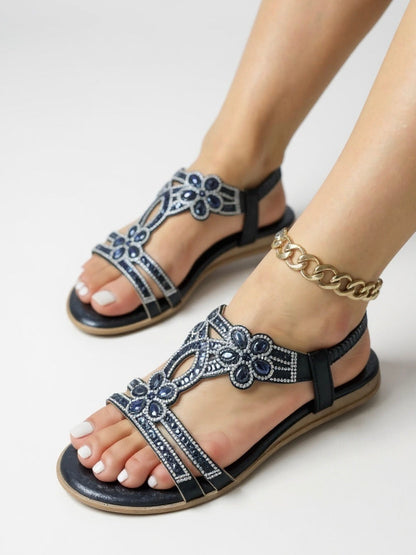 Glittery Summer Sandals - Luxivelle