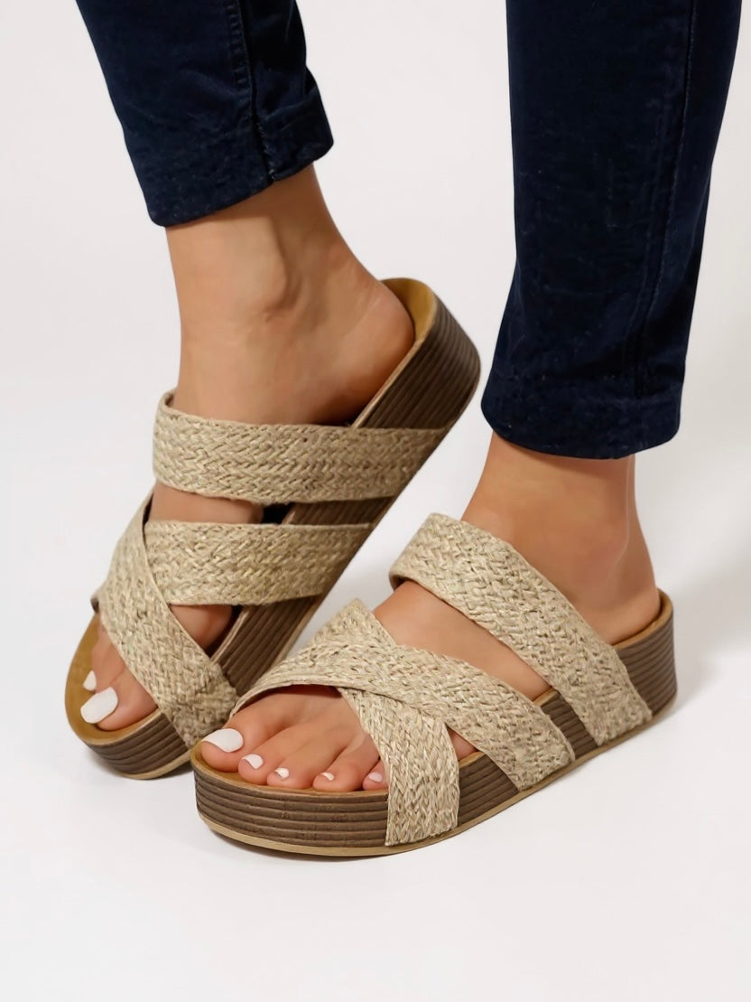 Woven Platform Summer Sandals