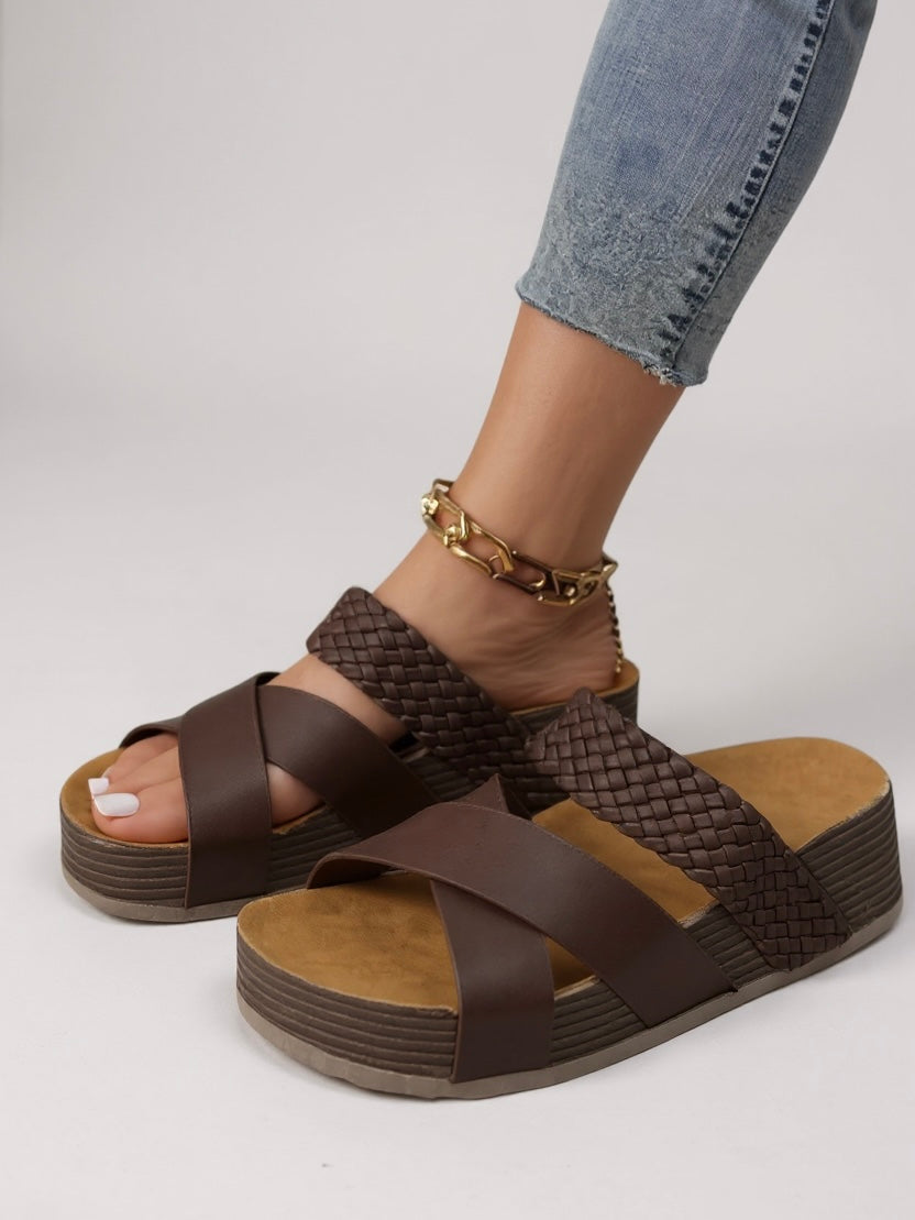 Woven Platform Summer Sandals