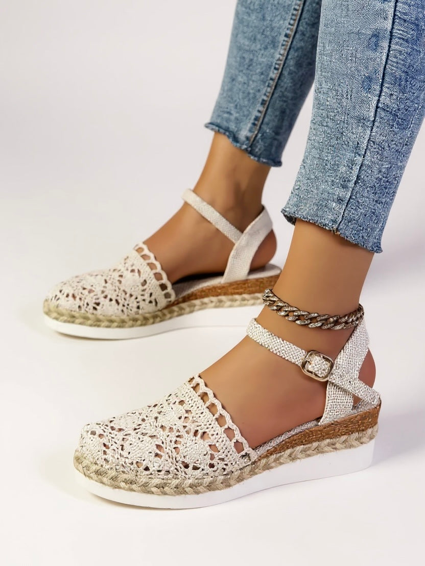 Boho Chic Woven Flat Sandals