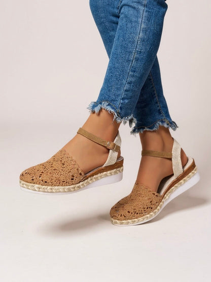 Boho Chic Woven Flat Sandals