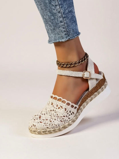 Boho Chic Woven Flat Sandals
