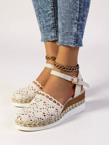 Boho Chic Woven Flat Sandals