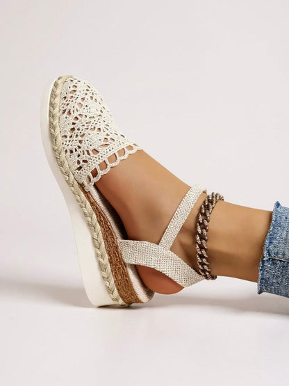 Boho Chic Woven Flat Sandals
