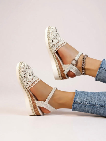 Boho Chic Woven Flat Sandals