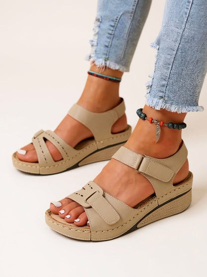 Comfortable Contour Wedge Sandals