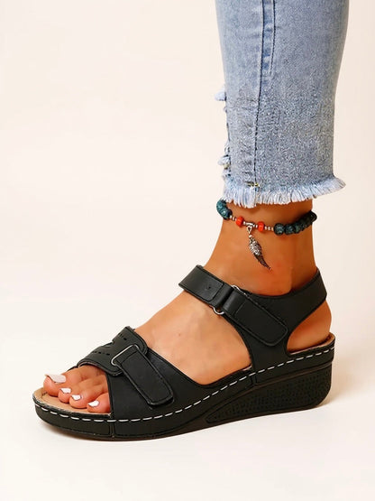 Comfortable Contour Wedge Sandals