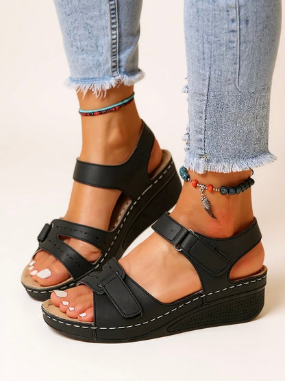 Comfortable Contour Wedge Sandals