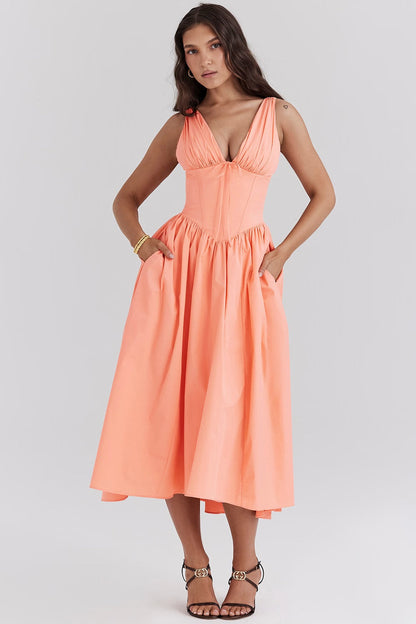 Chic Ladies' Floral Sundress