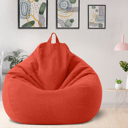 Plush Fabric Bean Bag Chair - Soft Comfortable Seating